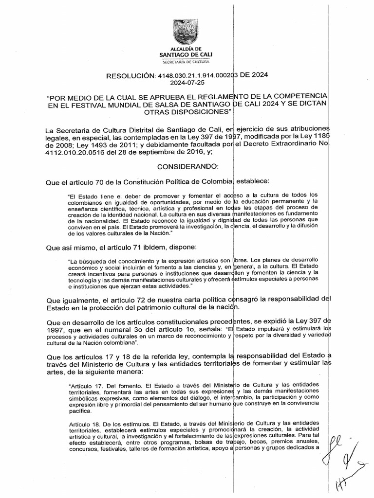 Resolución # 0203 Del 25 de Julio de 2024 | PDF