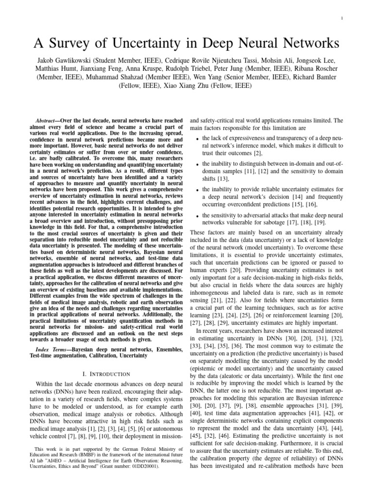 Uncertainty in Neural Networks | PDF | Artificial Neural Network ...