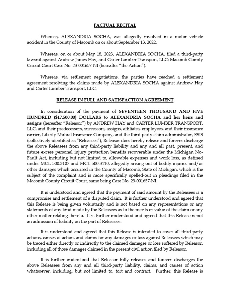 22 6094 Rlease Not Signed | PDF