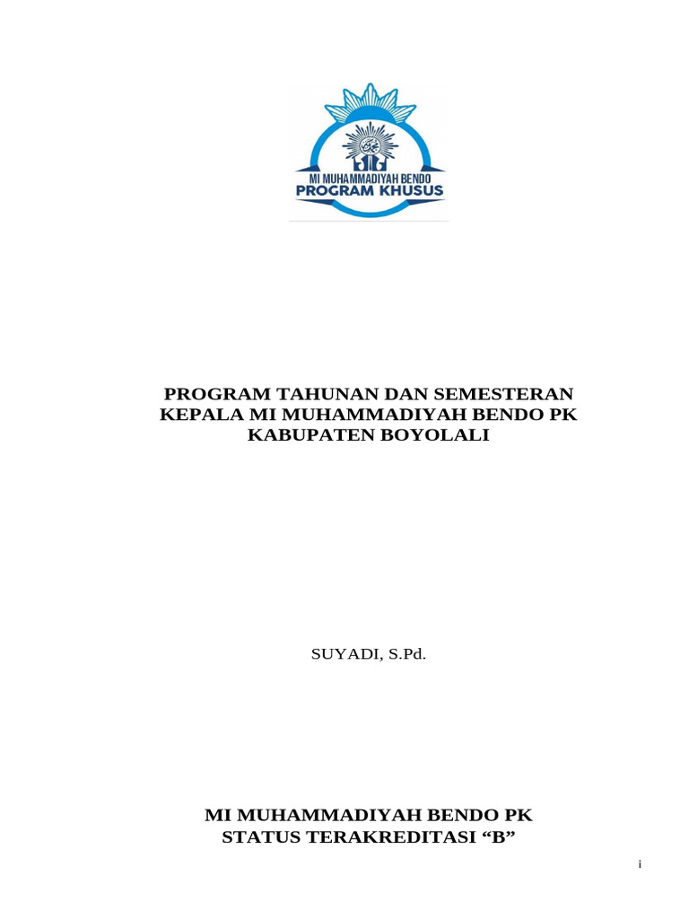 Program Pengawasan Cover Program TH Kepala | PDF
