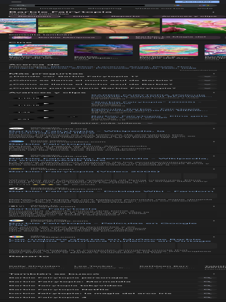 barbie fairytopia Buscar con Google PDF
