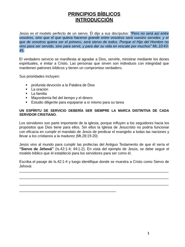 Principios De Servicio Pdf