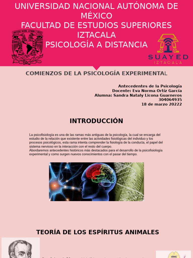 SanLic Comienzos de La Psicología Experimental | PDF