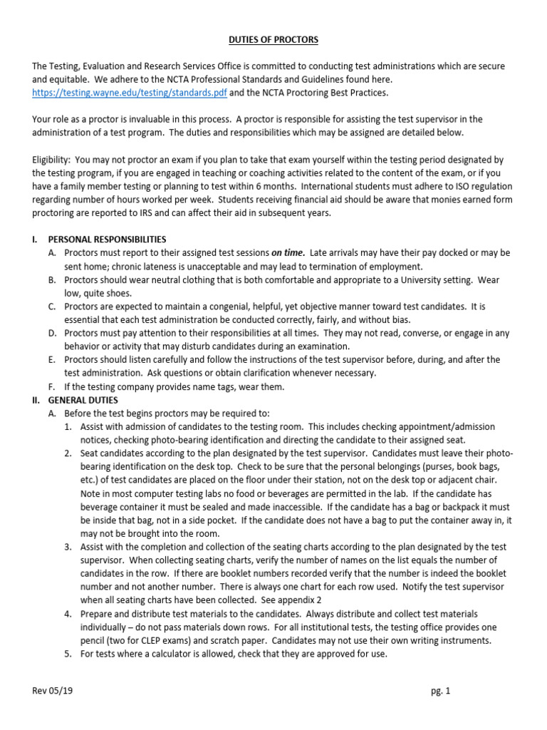 01-duties-of-proctors-pdf-technology-engineering