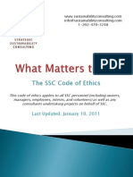 The SSC Code of Ethics: Last Updated: January 10, 2011