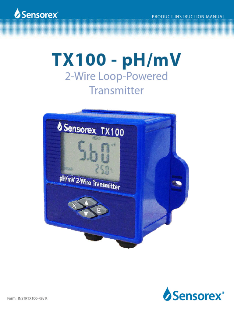 Instructions TX100 | PDF
