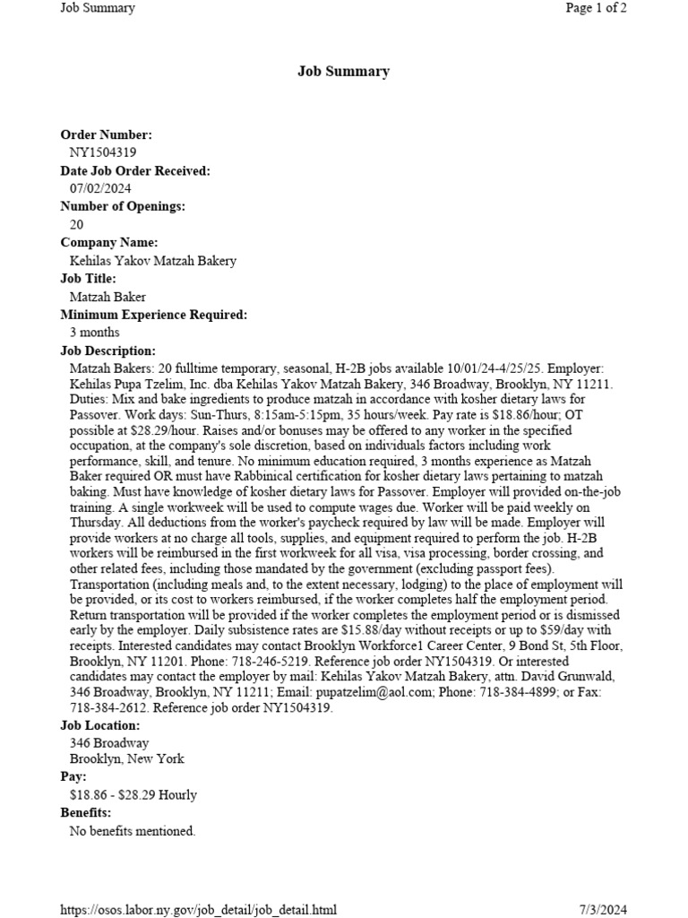 Job Order | PDF