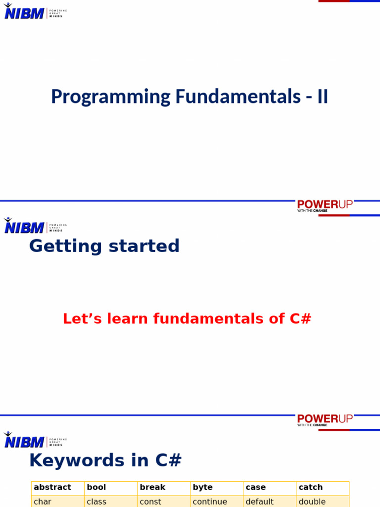C Sharp - 2 | PDF