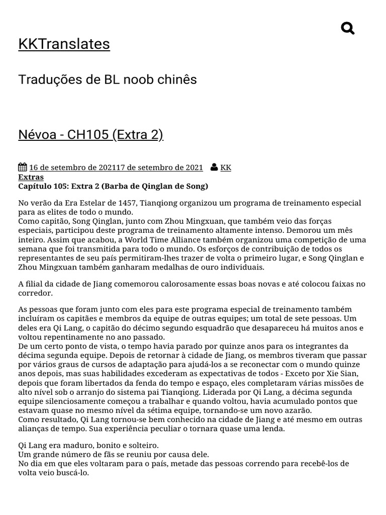 Névoa - CH105 (Extra 2) KKTranslates | PDF