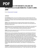 Download Gambaran Penderita Diare Di Puskesmas Barombong Tahun 2008 by ibnulmubarak SN75949385 doc pdf