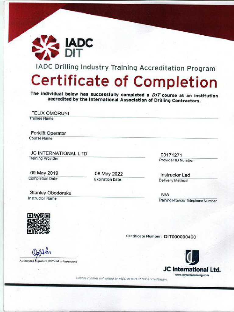 Forklift Operator Pdf