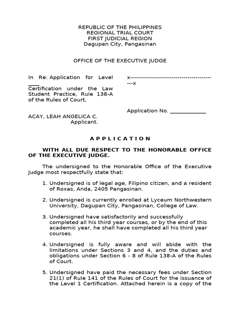 Application For Clep Acay | PDF