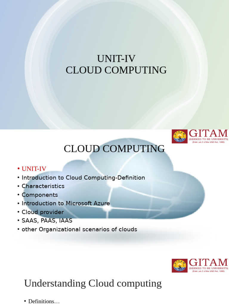 Module IV Cloud Computing | PDF