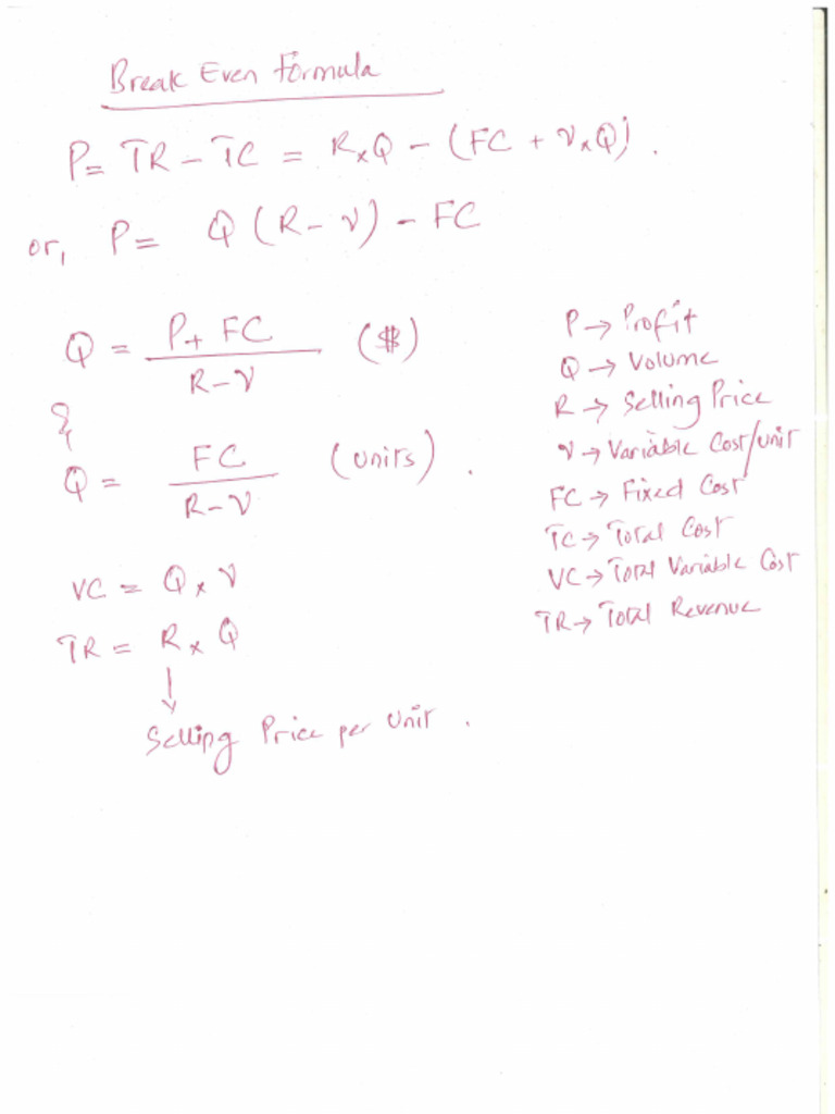BE Formula | PDF