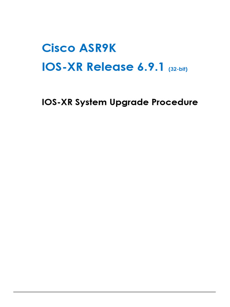 Cisco Ios Upgrade Procedure
