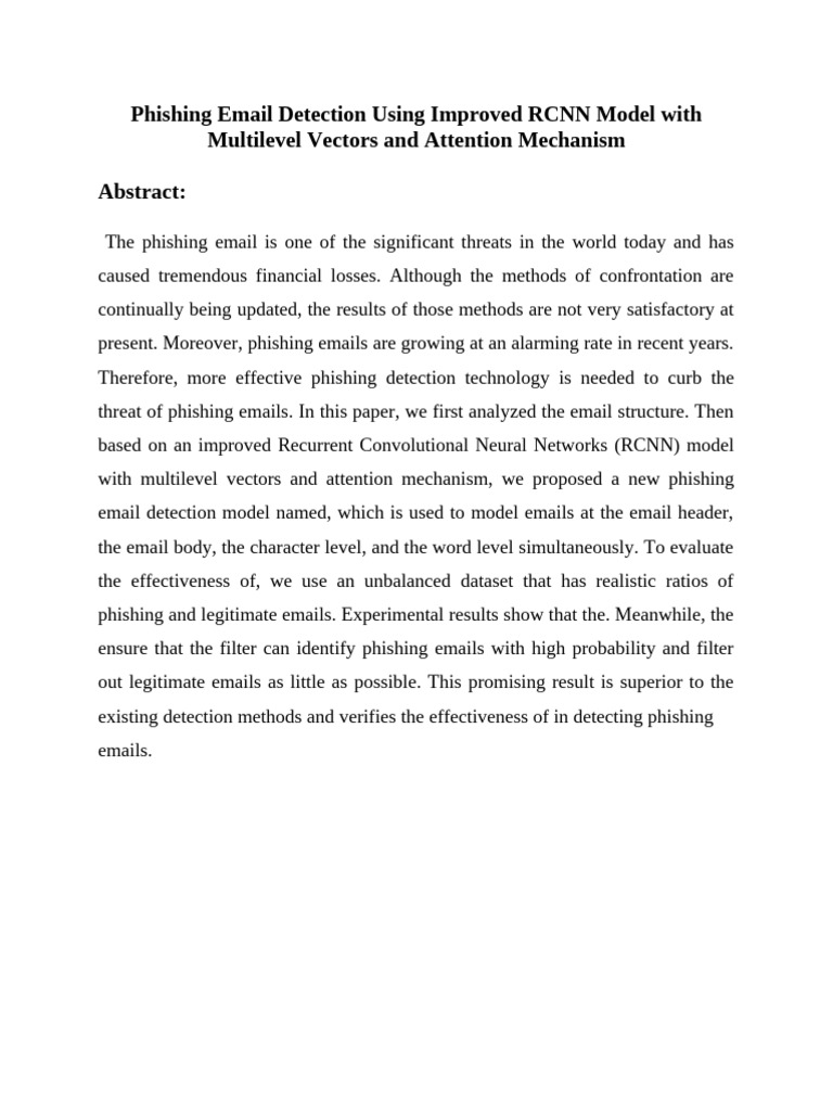 Phishing Email Detection | PDF