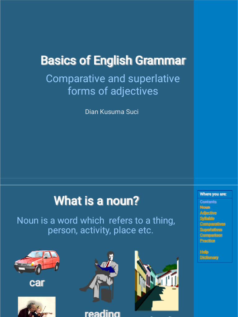 COMPARATIVE AND SUPERLATIVE WORDS LIST PDF visual data 2