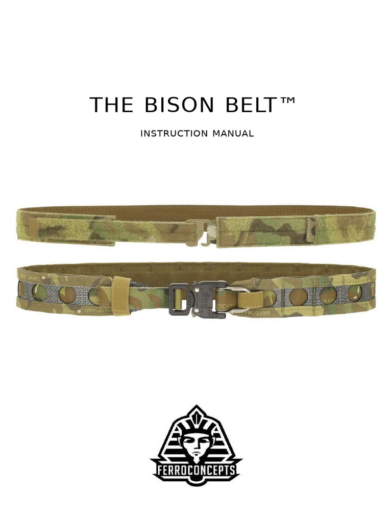 Ferro Concepts - The Bison Belt - Instructions and Sizing - Web | PDF