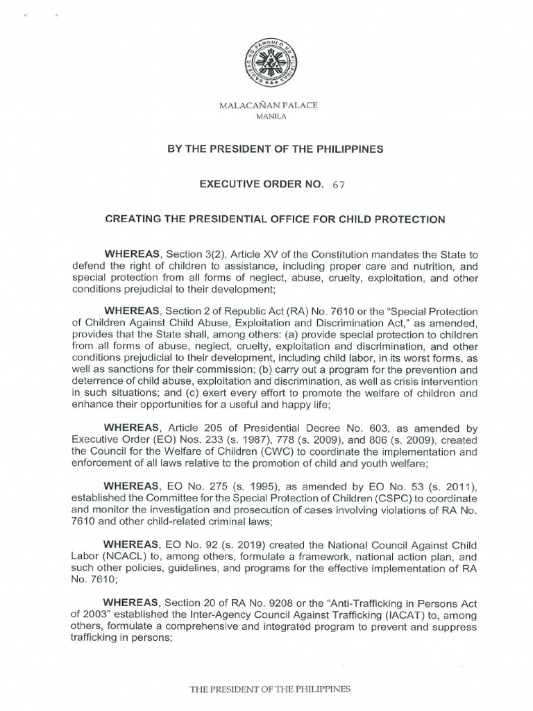 Eo 67 FRM | PDF