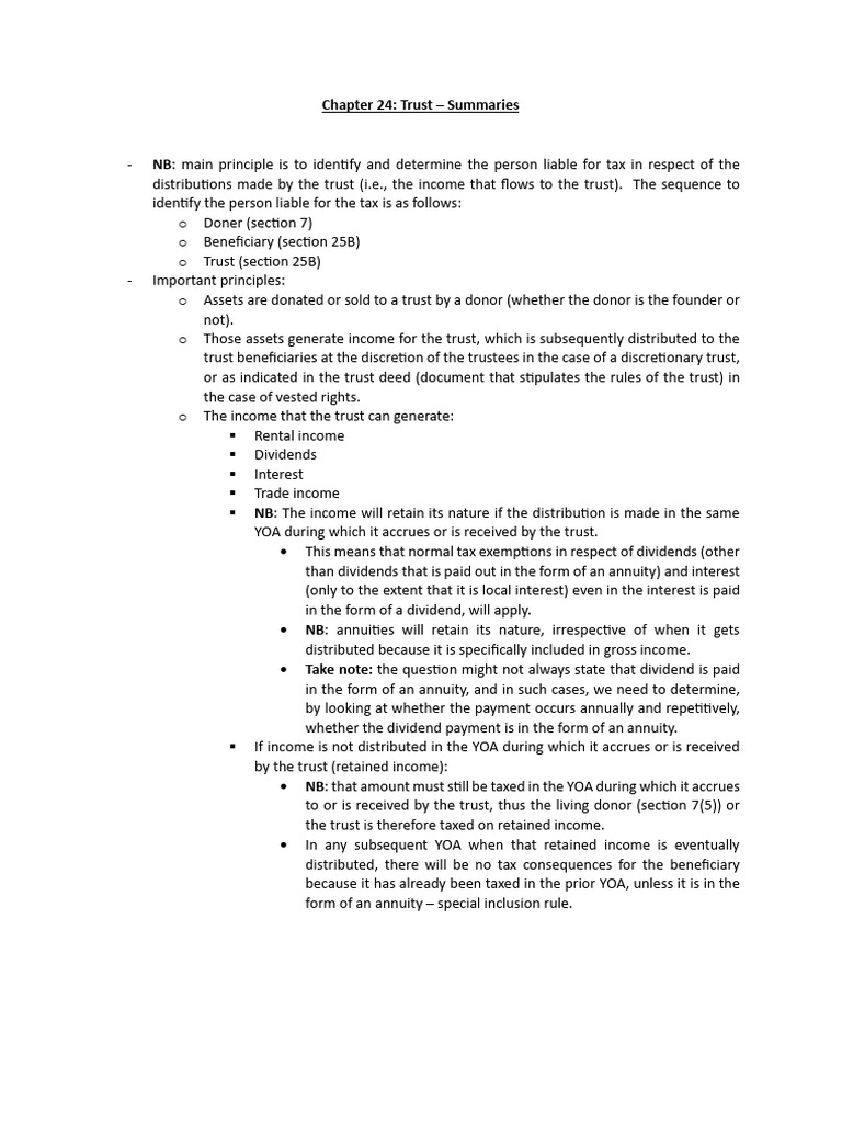 Chapter 24 - Summaries | PDF