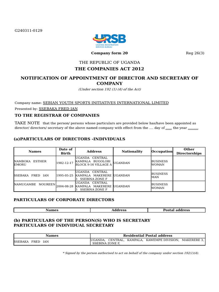 Form 20 | PDF