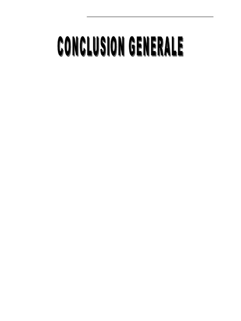 Conclusion General | PDF