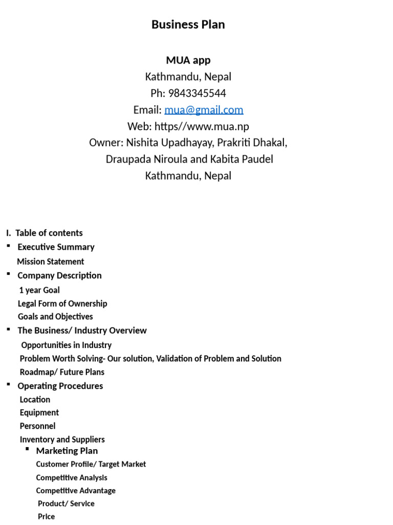 MUA App | PDF