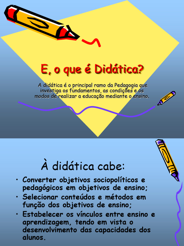 O QUE É DIDÁTICA | PDF