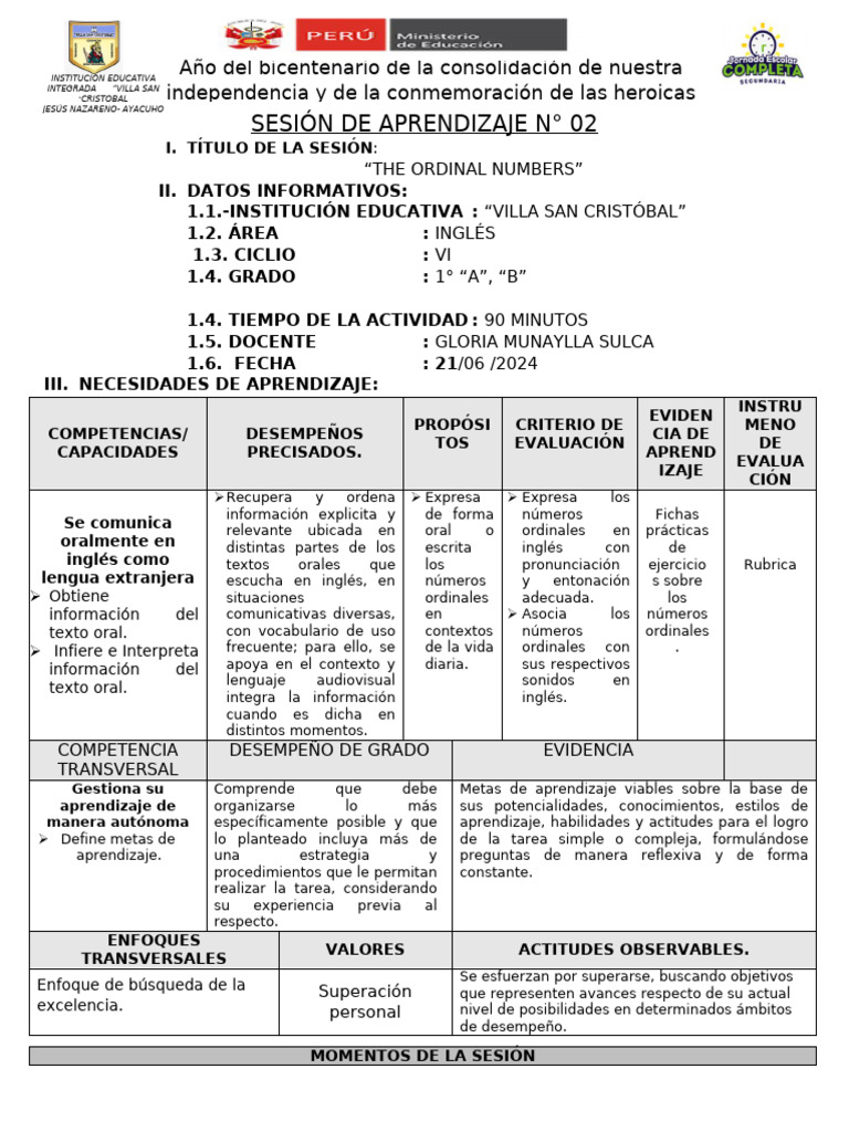 1ro The Ordinal Numbers | PDF