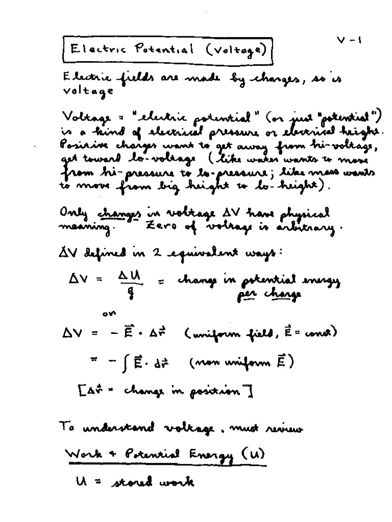 Knight, Ch.29 Electric Potential | PDF