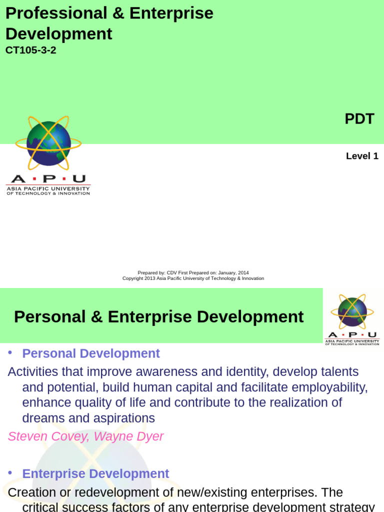 1 PDTIntroduction | PDF | Recruitment | Career & Growth