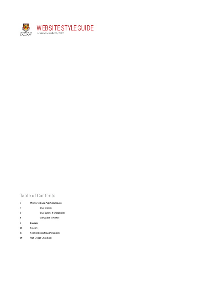 University Website Style Guide | PDF | Hyperlink | Websites
