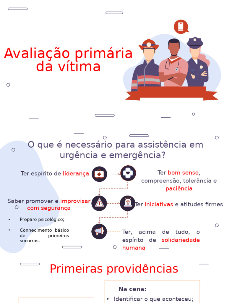 01 URGÊNCIA - Avaliação Primária Da Vítima | PDF