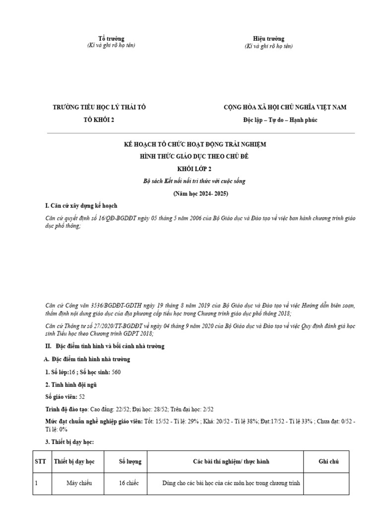 Khoi 2 HDTH | PDF
