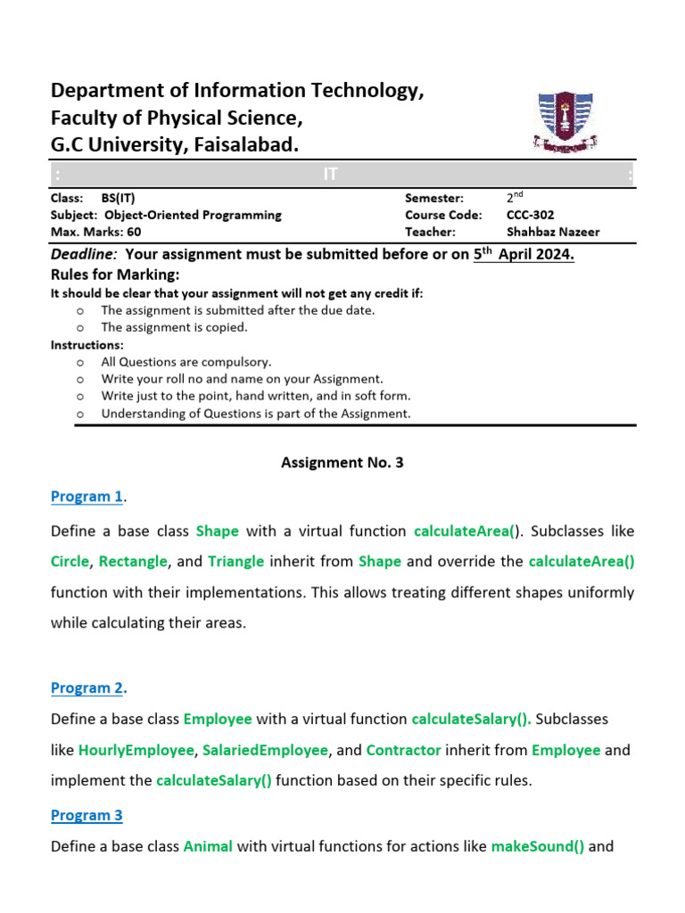 Assignment No 3 | PDF