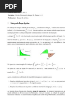 1- Integrais Improprias