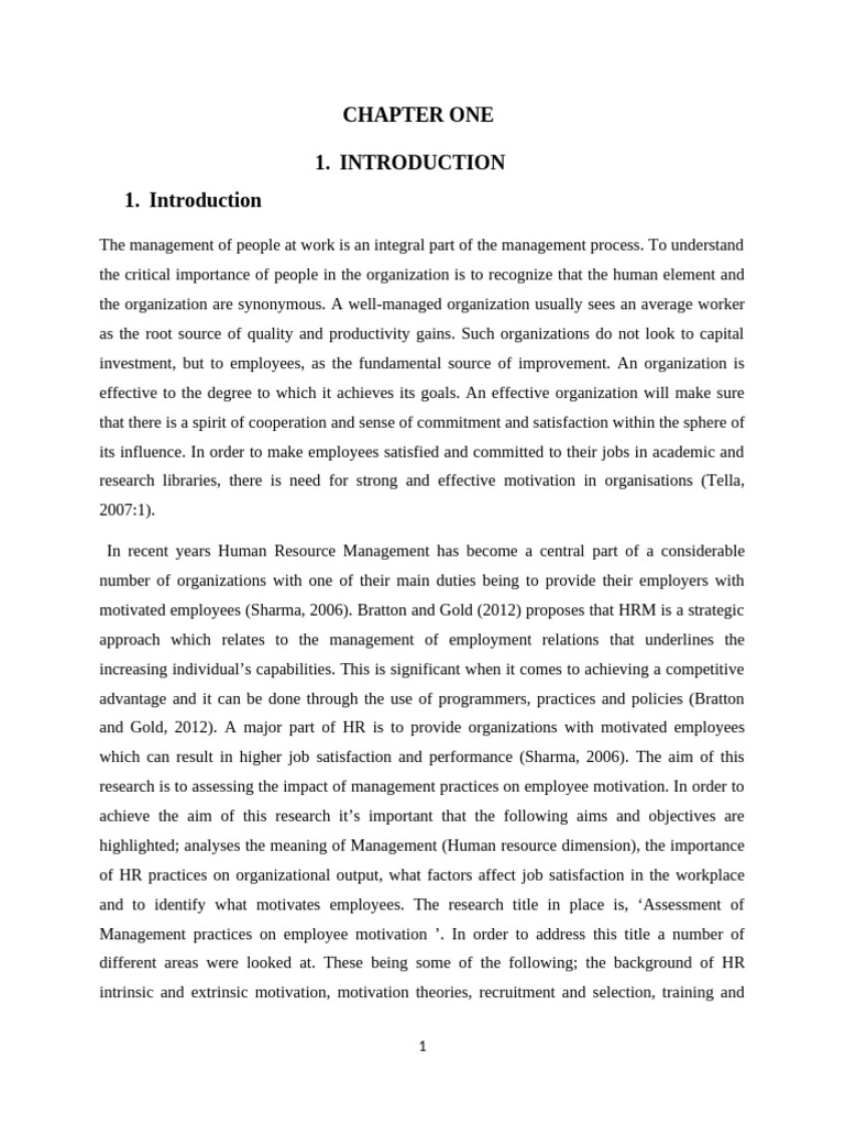 ASSESSMENT OF MANAGEMENT (Proposall) | PDF | Motivation | Career & Growth