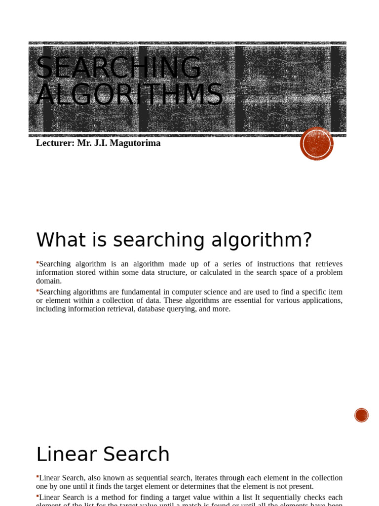 Searching Algorithms | PDF