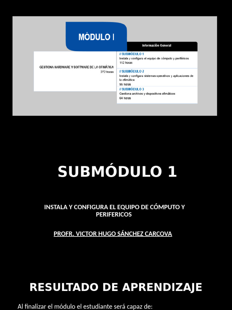 Instala Y Configura Equipo De Computo Y Perifericos Pdf
