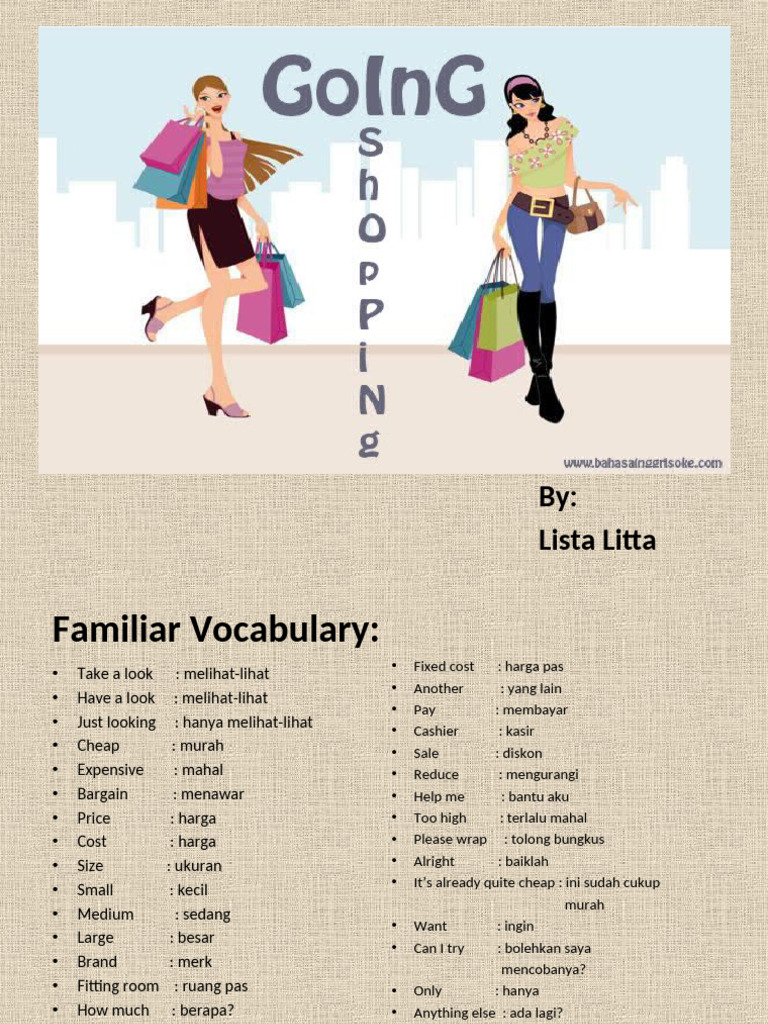 12 - Going Shopping | PDF