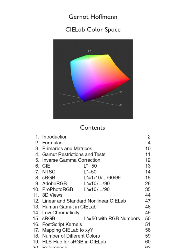 CIE Lab | PDF