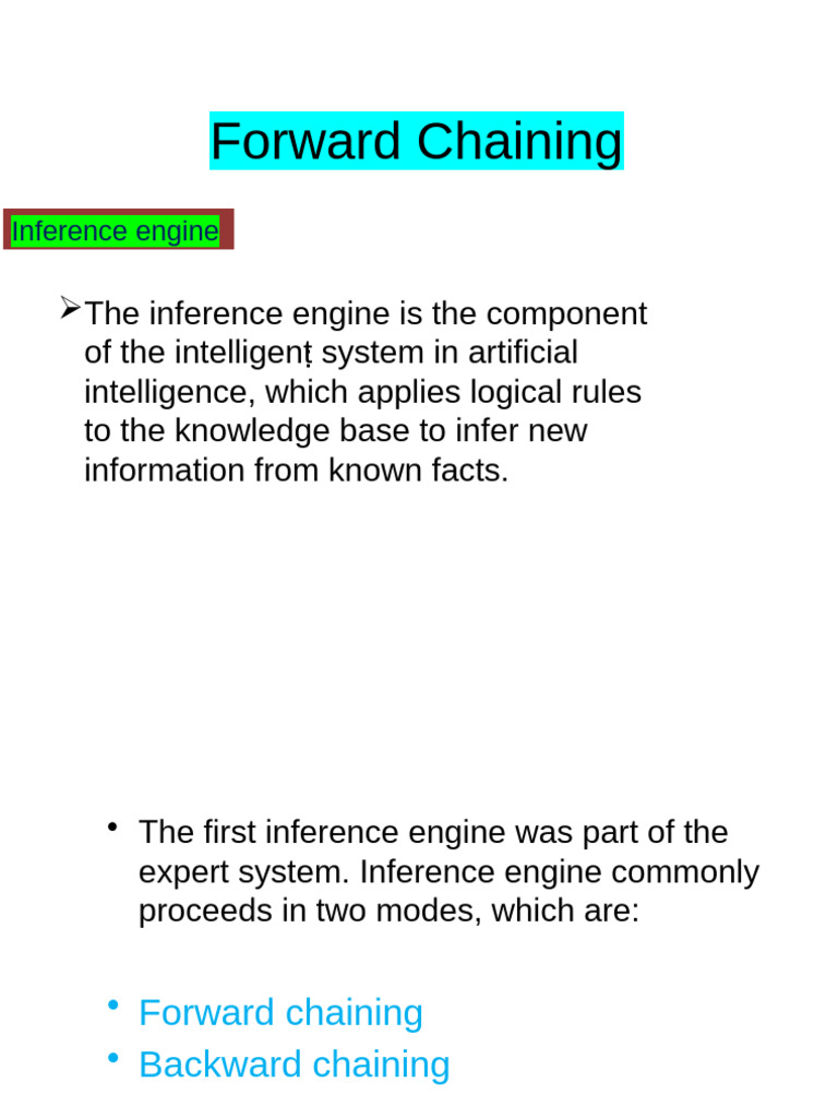 AI Forward Chaning | PDF