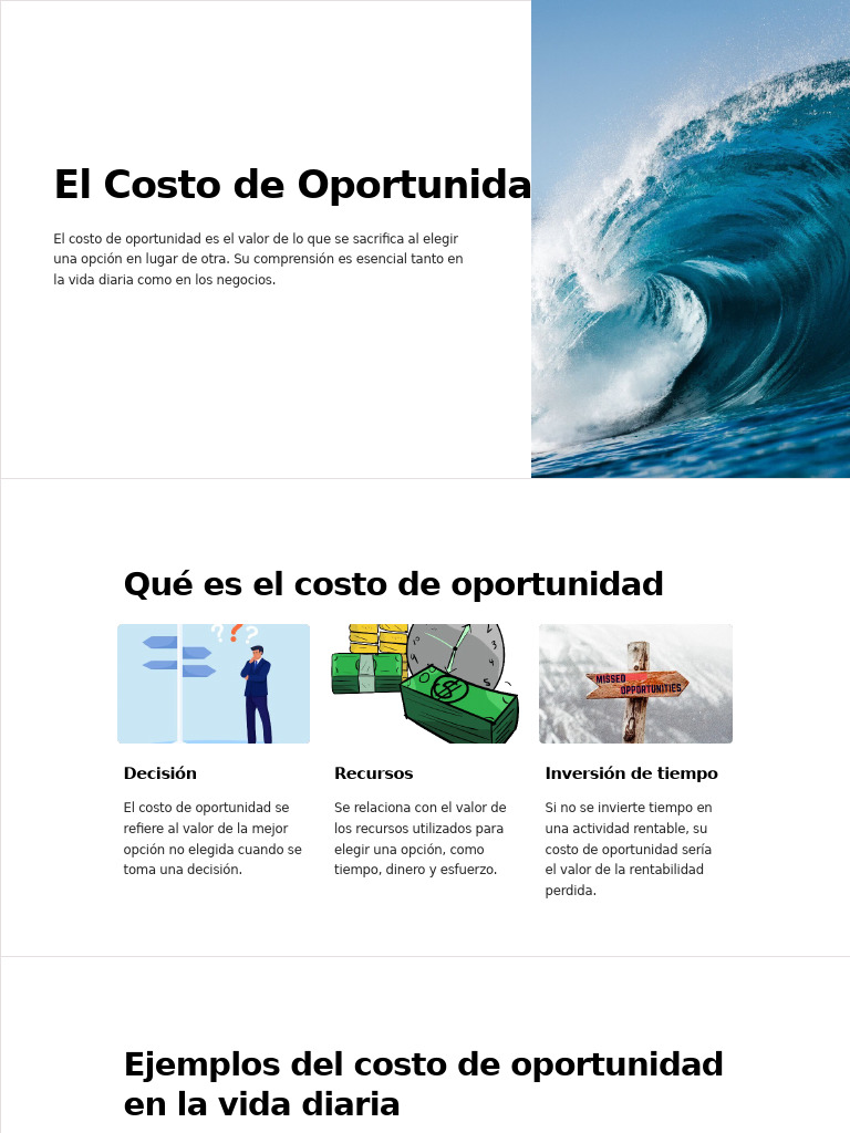 El Costo de Oportunidad | PDF