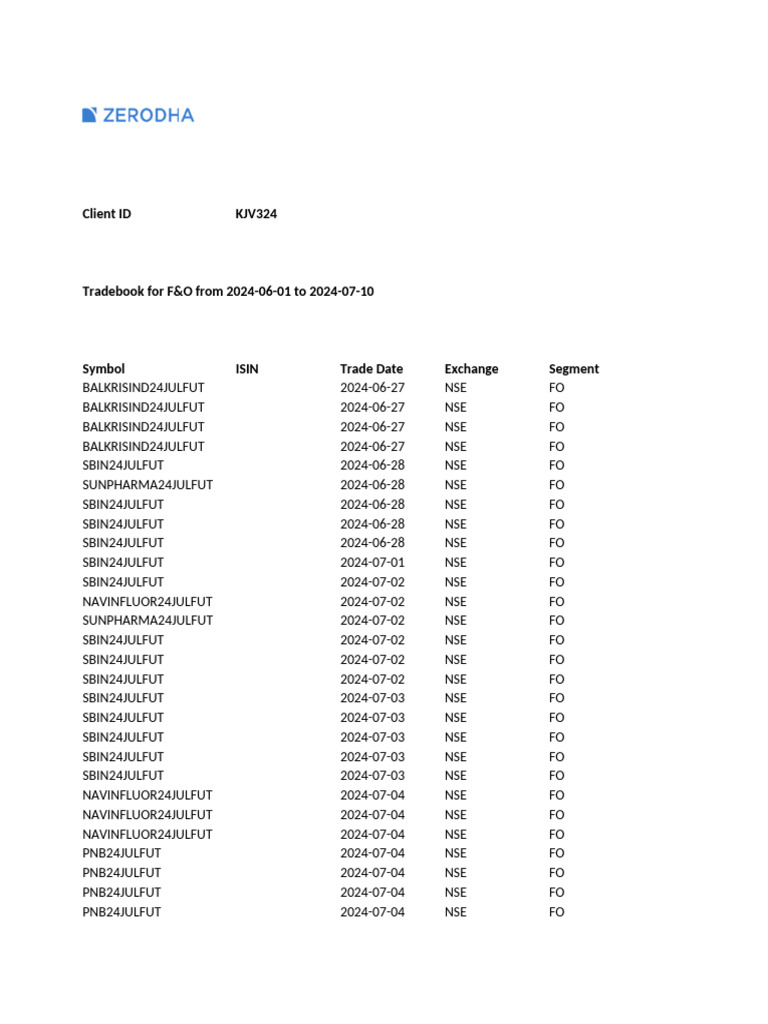 Tradebook KJV324 FO | PDF