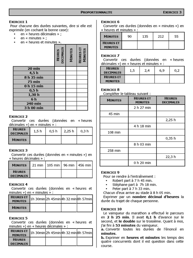 Tableaux Regroupements en Classes Exercices | PDF