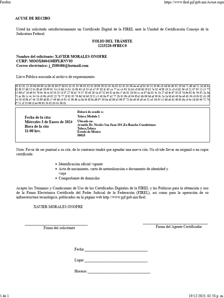 Acuse Aspx | PDF