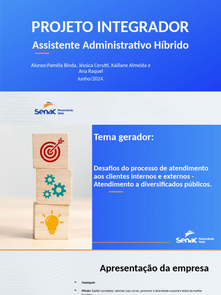 Projeto Integrador - ALUNOS | PDF
