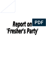 Report on Freshers Party