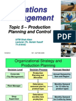 Topic 5 - Aggregate Planning