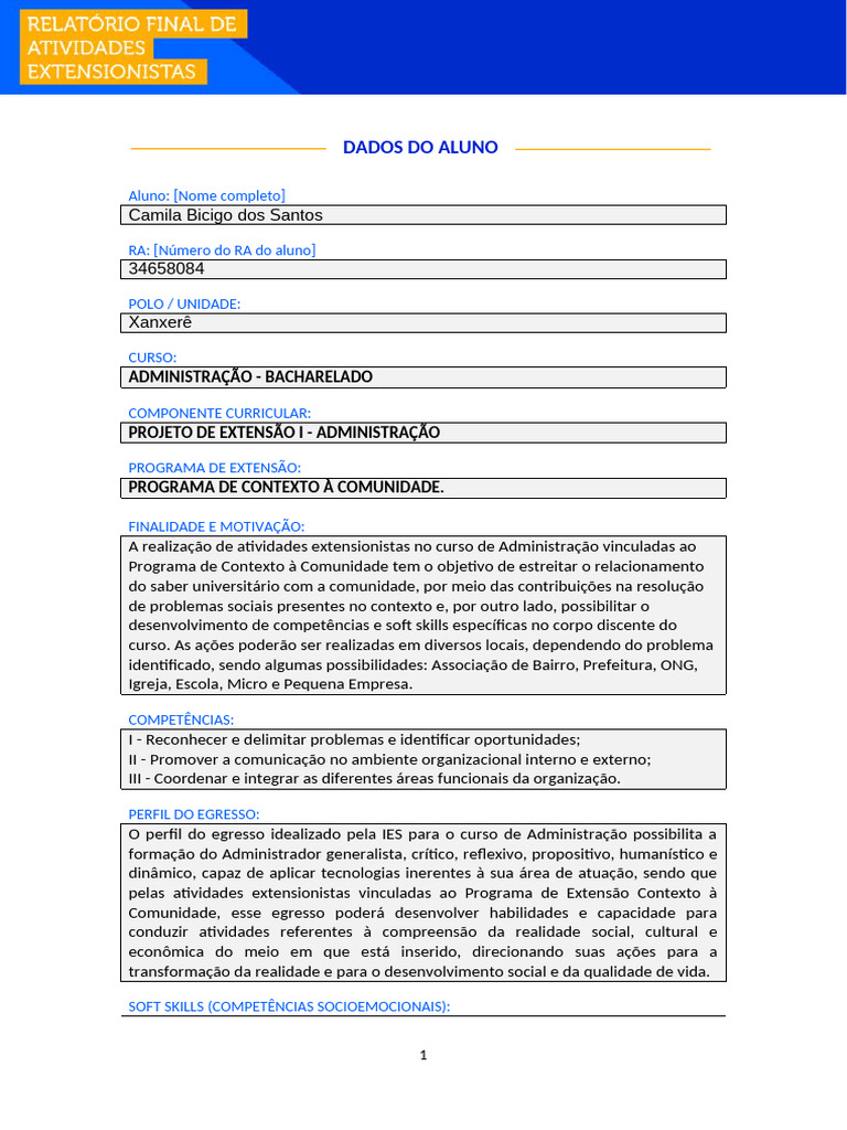 Camila Corrigido | PDF